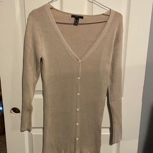 Ribbed sweater dress